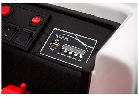 Samochód policyjny na akumulator radiowóz elektryczny dla dzieci ze światłami LED