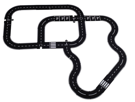 Kreatywne puzzle dla dzieci droga jezdnia 2w1 40 elementów