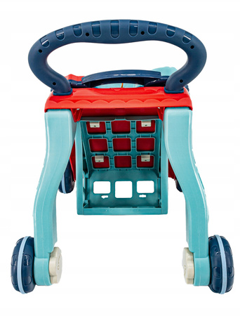 Interaktywny chodzik Pchacz Jeździk edukacyjny dla dzieci z zabawkami Mini organki