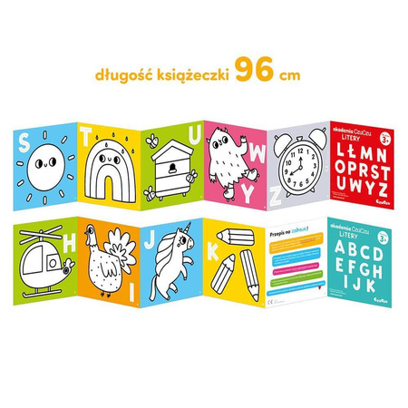 Czuczu Akademia - Litery - 2 kolorowanki 24 układanki dla dzieci