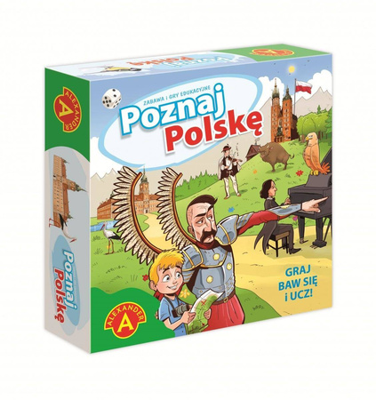Gra edukacyjna Poznaj Polskę dla dzieci wersja light Alexander