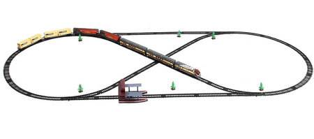 Duża kolejka elektryczna dla dzieci FENFA Pociąg z wagonami 325cm