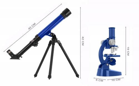 Edukacyjny zestaw małego odkrywcy mikroskop teleskop dla dzieci akcesoria