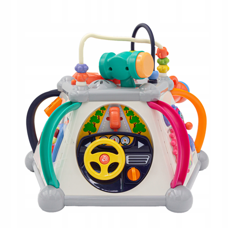 Interaktywna kostka edukacyjna dla dzieci Zabawka sensoryczna z dźwiękiem i światłem HOLA