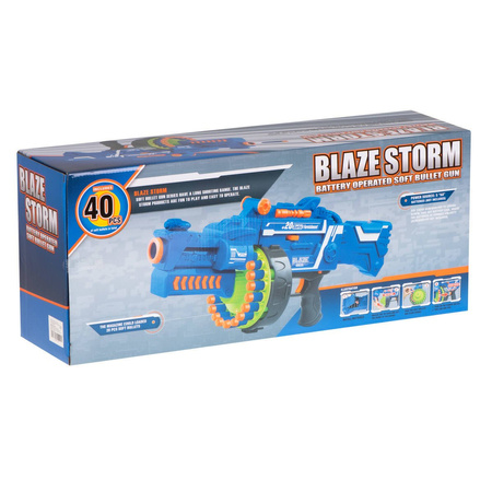 Karabin bębenowy Blaze Srorm i 40 snaboi NERF
