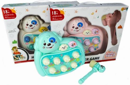 Zabawka edukacyjna gra zręcznościowa wbijak z młotkiem dla dzieci