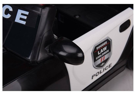 Elektryczny samochód na akumulator policja Auto dla dzieci światła LED