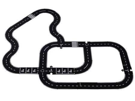 Kreatywne puzzle dla dzieci droga jezdnia 2w1 40 elementów