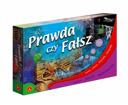 Gra edukacyjna rodzinna - Quiz Prawda czy fałsz Alexander