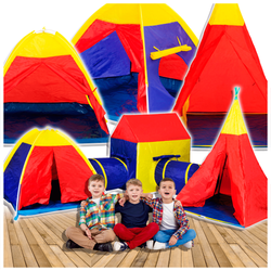 Namiot namiocik tipi wigwam dla dzieci domek plac zabaw 5w1