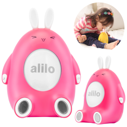 Interaktywny króliczek Alilo Happy Bunny Lampka nocna Odtwarzacz bajek piosenek różowy