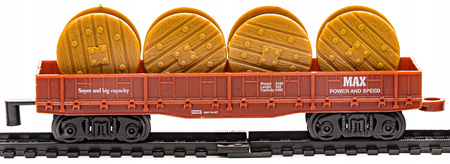 Realistyczna kolejka Rail King Elektryczny pociąg z 3 wagonami Parowóz dla dzieci