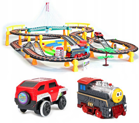 Tor wyścigowy dla dzieci kolejka elektryczna pociąg auto 700 cm