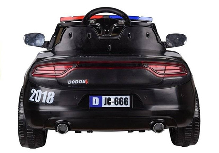 Elektryczny samochód na akumulator policja Auto dla dzieci światła LED