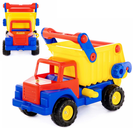 Duży samochód gigant WADER 37909 wywrotka do piasku ciężarówka dla dzieci