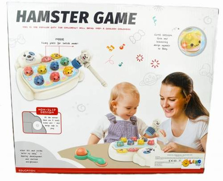 Zabawka edukacyjna gra zręcznościowa wbijak z młotkiem dla dzieci