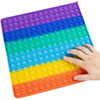 Duży kwadratowy Pop It zabawka sensoryczna antystresowa dla dzieci XXL 30x30cm