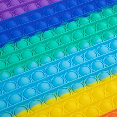 Duży kwadratowy Pop It zabawka sensoryczna antystresowa dla dzieci XXL 30x30cm