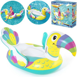Dmuchany materac do pływania kolorowy tukan dla dzieci Bestway 173 cm