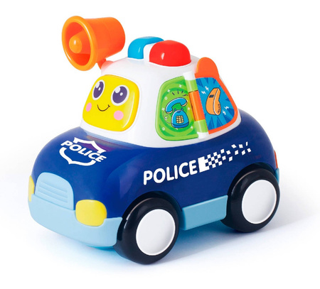 Interaktywne autko policyjne dla dzieci z megafonem Samochód policyjny HOLA