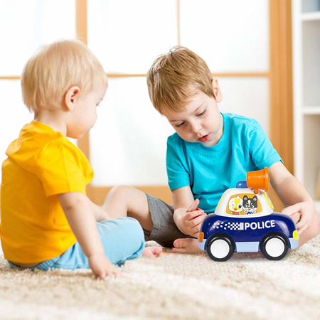Interaktywne autko policyjne dla dzieci z megafonem Samochód policyjny HOLA
