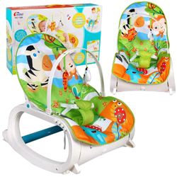 Leżaczek bujaczek kołyska dla dzieci z zawieszkami Fotelik z wibracjami