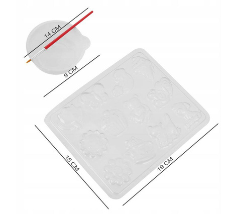 Zestaw do samodzielnego stworzenia magnesów DIY magnesy różne wzory