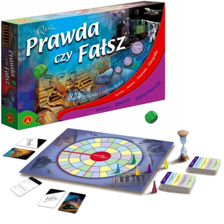 Gra edukacyjna rodzinna - Quiz Prawda czy fałsz Alexander