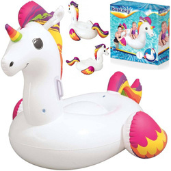Duży dmuchany materac do pływania jednorożec dla dzieci Bestway 150x117