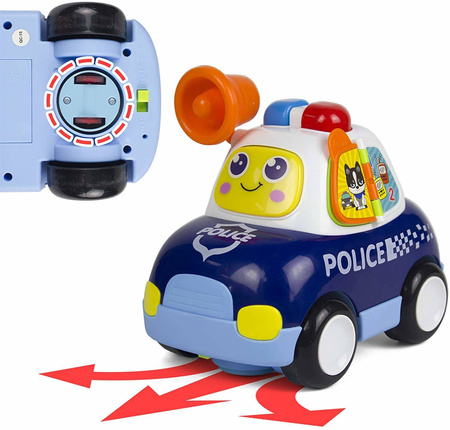 Interaktywne autko policyjne dla dzieci z megafonem Samochód policyjny HOLA