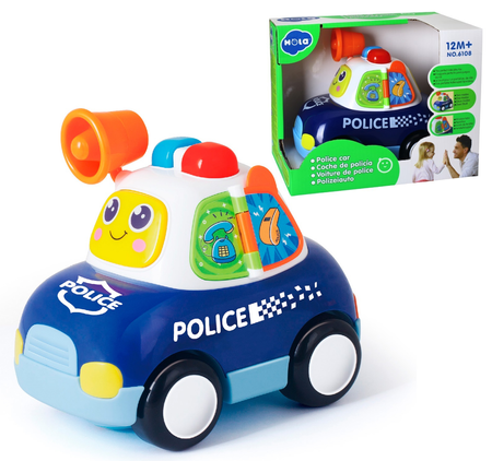Interaktywne autko policyjne dla dzieci z megafonem Samochód policyjny HOLA