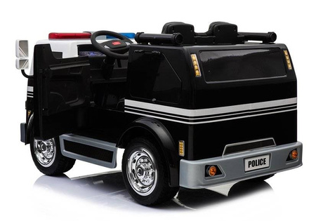 Samochód policyjny na akumulator radiowóz elektryczny dla dzieci ze światłami LED