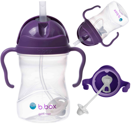 Innowacyjny kubek bidon dla dzieci z obciążoną słomką BBox winogronowy 240ml BB00504