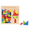 Drewniana układanka tetris łamigłówka dla dzieci kolorowe klocki
