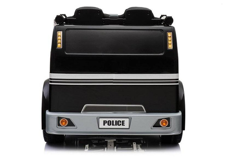 Samochód policyjny na akumulator radiowóz elektryczny dla dzieci ze światłami LED