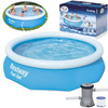 Basen rozporowy ogrodowy niebieski Bestway 305x76 cm filtr pompa