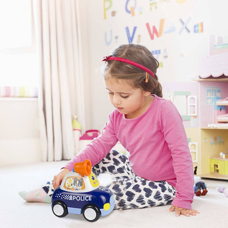 Interaktywne autko policyjne dla dzieci z megafonem Samochód policyjny HOLA