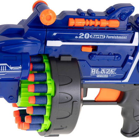Karabin bębenowy Blaze Srorm i 40 snaboi NERF