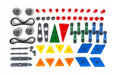 Edukacyjne klocki magnetyczne dla dzieci do układania Magical Magnet 162 elementy