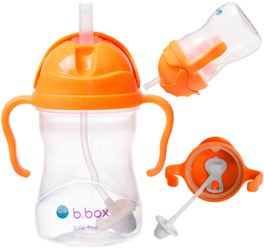 Innowacyjny kubek bidon dla dzieci z obciążoną słomką BBox pomarańczowy 240ml BB00509