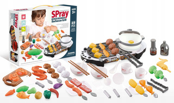 Mini kuchnia dla dzieci warzywa jedzenie zabawkowe grill akcesoria HC487931