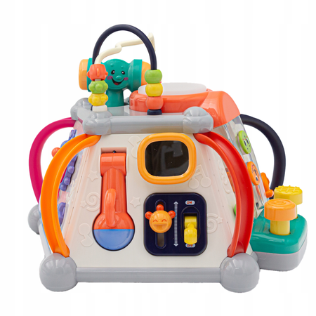 Interaktywna kostka edukacyjna dla dzieci Zabawka sensoryczna z dźwiękiem i światłem HOLA