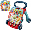 Interaktywny chodzik Pchacz Jeździk edukacyjny dla dzieci z zabawkami Mini organki