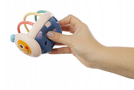 Wielofunkcyjna zabawka dla dziecka grzechotka gryzak kula sensoryczna