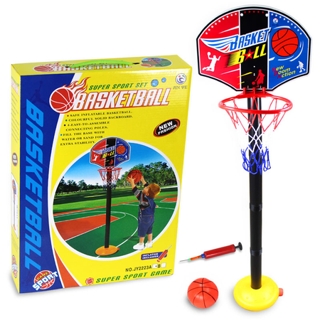 Zestaw do gry w koszykówkę dla dzieci z pompką i piłką Koszykówka Plac zabaw