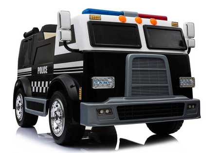Samochód policyjny na akumulator radiowóz elektryczny dla dzieci ze światłami LED