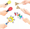 Zestaw drewnianych instrumentów muzycznych dla dzieci