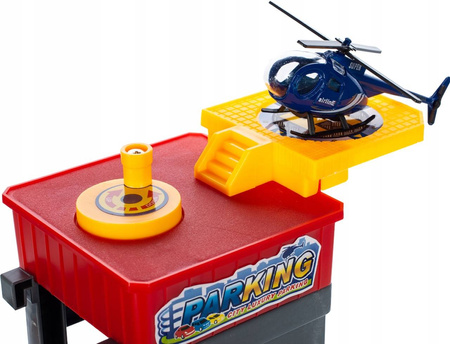 Duży parking garaż tor samochodowy dla dzieci 5-piętrowy myjnia autka helikopter