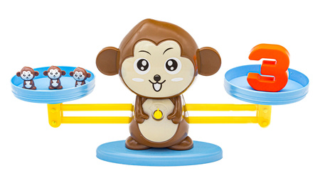 Gra Nauka Liczenia Równoważnia dla dzieci Waga szalkowa Małpka Monkey Balance Matematyka