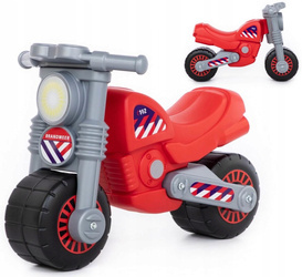 Duży motor strażacki rowerek rower dla dzieci jeździk WADER 78650